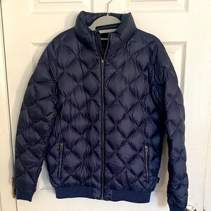 Patagonia women’s Dark Blue Puffer bomber Jacket
